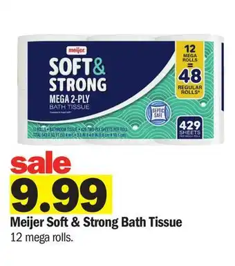 Meijer Meijer Soft & Strong Bath Tissue offer