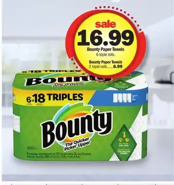 Meijer Bounty Paper Towels offer