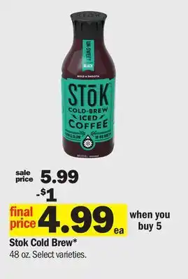 Meijer Stok Cold Brew offer
