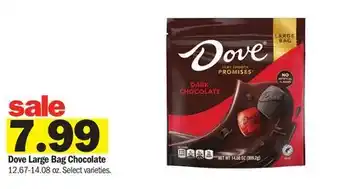 Meijer Dove Large Bag Chocolate offer