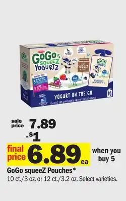 Meijer GoGo squeeZ Pouches offer