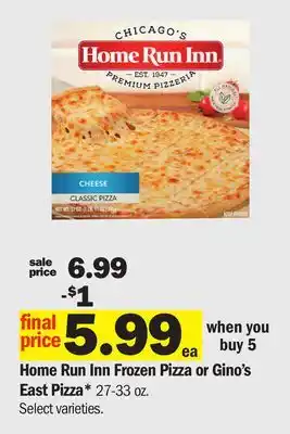Meijer Home Run Inn Frozen Pizza or Gino's East Pizza offer
