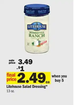 Meijer Litehouse Salad Dressing offer