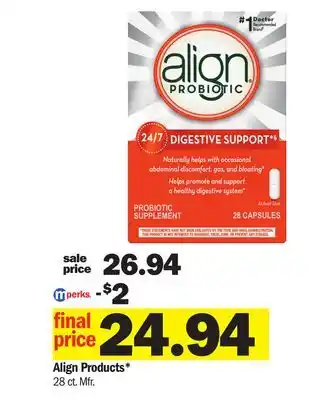Meijer Align Products offer