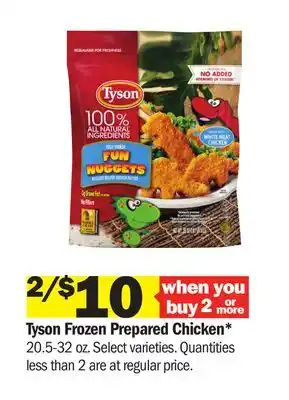 Meijer Tyson Frozen Prepared Chicken offer