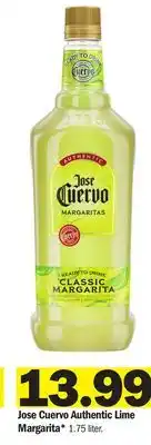 Meijer Jose Cuervo Authentic Lime Margarita offer