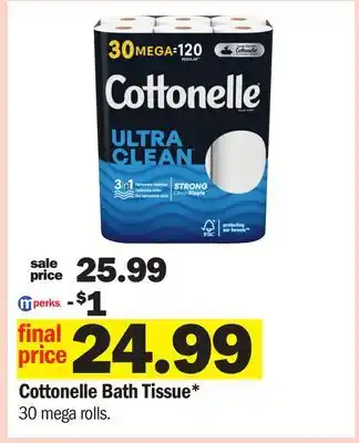 Meijer Cottonelle Bath Tissue offer