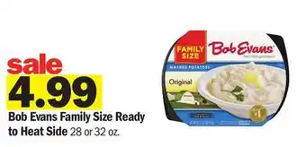 Meijer Bob Evans Family Size Ready to Heat Side offer