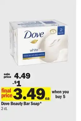 Meijer Dove Beauty Bar Soap offer
