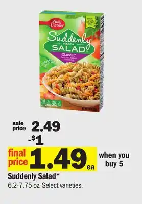 Meijer Suddenly Salad offer