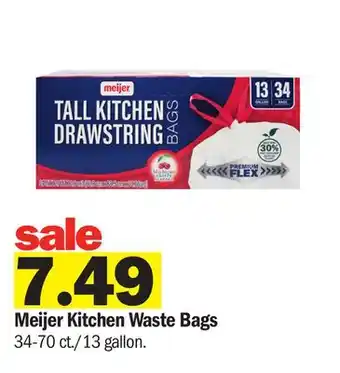 Meijer Meijer Kitchen Waste Bags offer