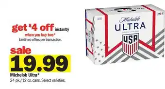 Meijer Michelob Ultra offer