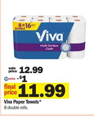 Meijer Viva Paper Towels offer