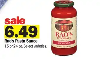 Meijer Rao's Pasta Sauce offer