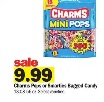 Meijer Charms Pops or Smarties Bagged Candy offer