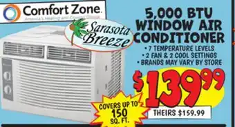 Ollie's 5, 000 BTU WINDOW AIR CONDITIONER offer