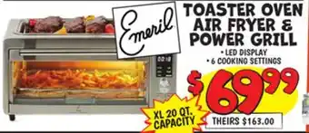 Ollie's EMERIL TOASTER OVEN AIR FRYER & POWER GRILL offer