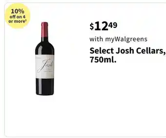 Walgreens Select Josh Cellars, 750ml offer