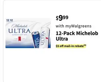 Walgreens 12-Pack Michelob Ultra offer