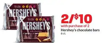 Hy-Vee Hershey's chocolate bars offer