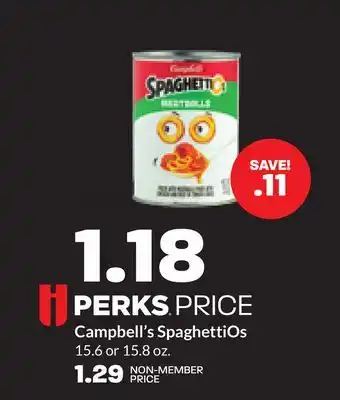 Hy-Vee Campbell's SpaghettiOs offer
