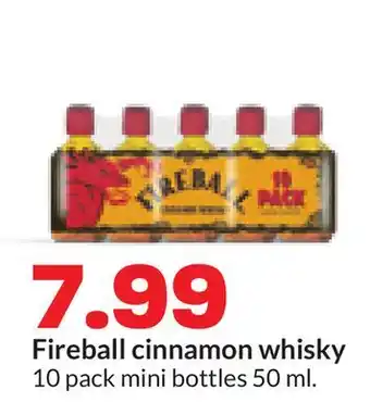 Hy-Vee Fireball cinnamon whisky offer