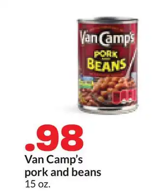 Hy-Vee Van Camp's pork and beans offer