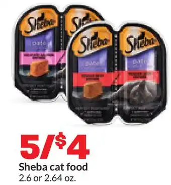 Hy-Vee Sheba cat food offer