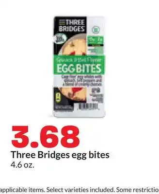 Hy-Vee Three Bridges egg bites offer