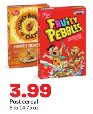 Hy-Vee Post cereal offer
