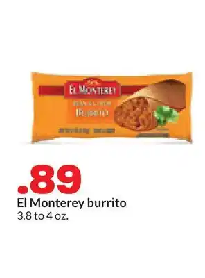 Hy-Vee El Monterey burrito offer