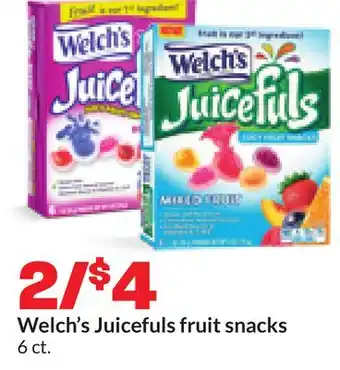 Hy-Vee Welch's Juicefuls fruit snacks offer