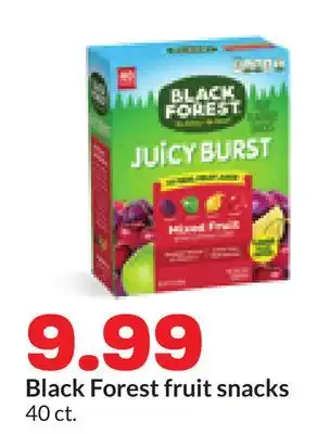 Hy-Vee Black Forest fruit snacks offer
