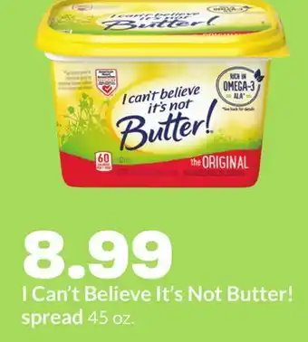 Hy-Vee I Can't Believe It's Not Butter! spread offer