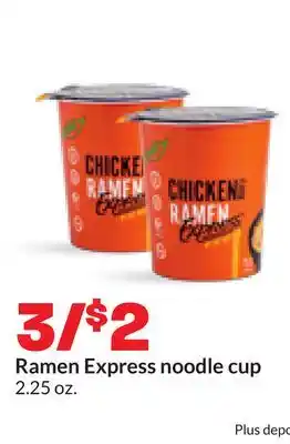 Hy-Vee Ramen Express noodle cup offer