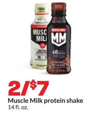 Hy-Vee Muscle Milk protein shake offer
