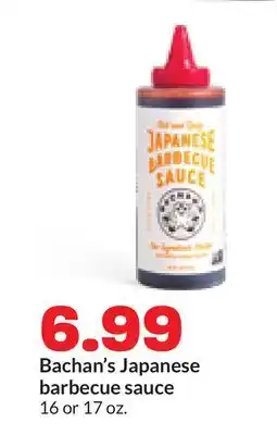 Hy-Vee Bachan's Japanese barbecue sauce offer