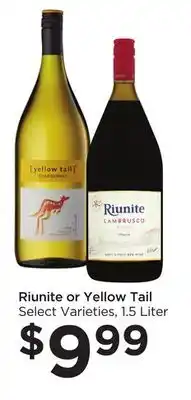 Food 4 Less Riunite or Yellow Tail offer