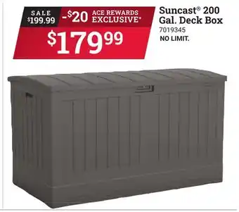 Ace Hardware Suncast 200 Gal. Deck Box offer