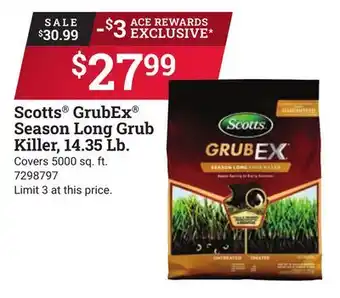 Ace Hardware Scotts GrubEx Season Long Grub Killer, 14.35 Lb offer