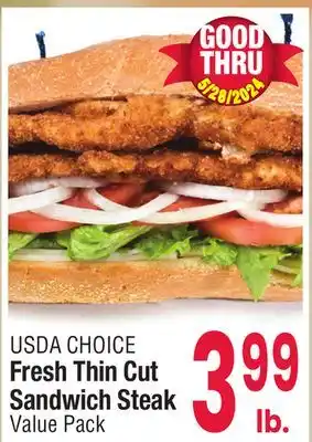 Jewel-Osco Fresh Thin Cut Sandwich Steak offer