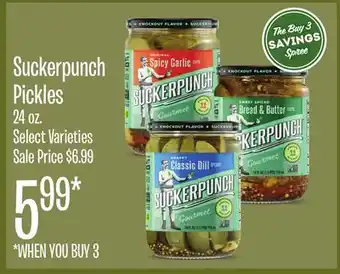 Jewel-Osco Suckerpunch Pickles offer