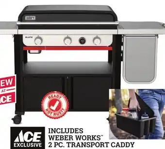 Ace Hardware Weber 30 Slate 3-Burner Outdoor Griddle offer