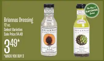 Jewel-Osco Briannas Dressing offer