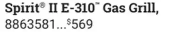 Ace Hardware Weber Spirit II E-310 Gas Grill offer