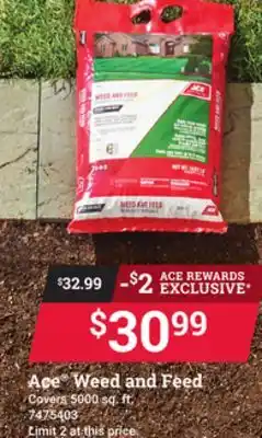 Ace Hardware Ace Weed and Feed offer