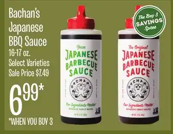 Jewel-Osco Bachan's Japanese BBQ Sauce offer