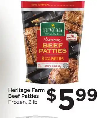 Food 4 Less Heritage Farm Beef Patties offer