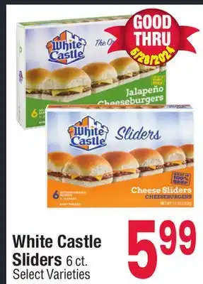 Jewel-Osco White Castle Sliders offer