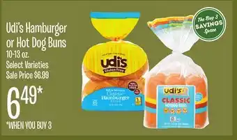 Jewel-Osco Udi's Hamburger or Hot Dog Buns offer